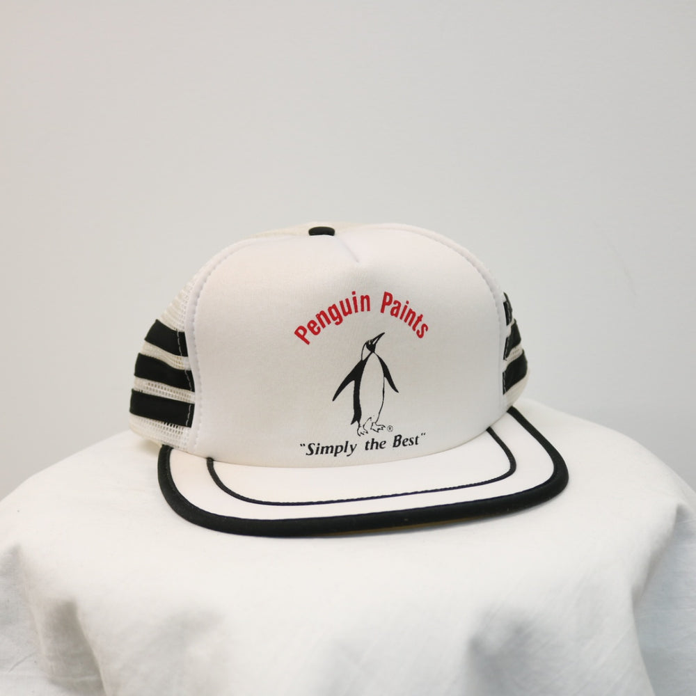 Vintage 80's Penguin Paints Trucker Hat - OS-NEWLIFE Clothing