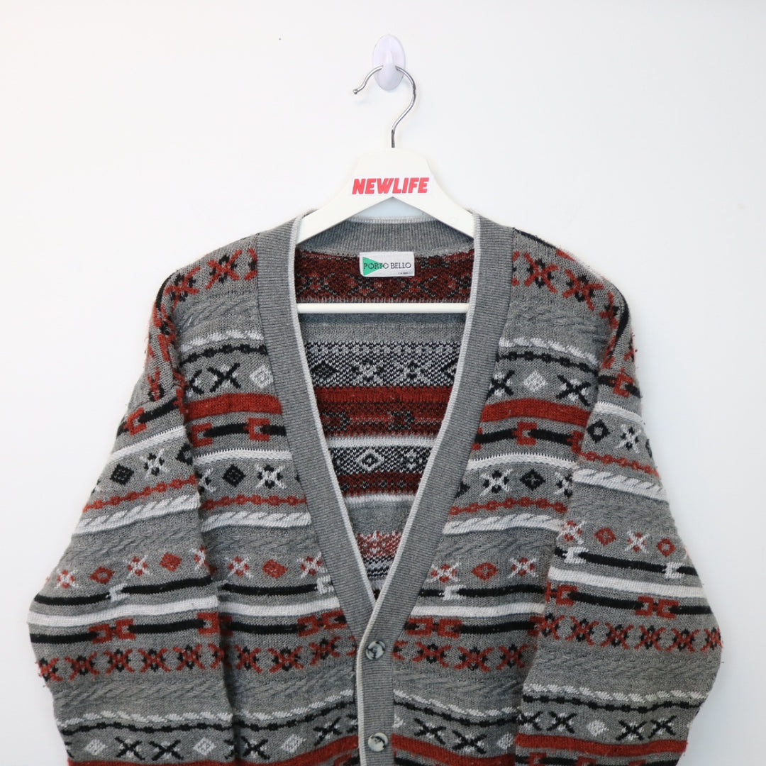 Vintage 90's Striped Knit Cardigan - S-NEWLIFE Clothing