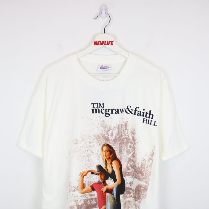 Vintage 2007 Tim McGraw &amp; Faith Hill Soul2Soul Tour Tee - L-NEWLIFE Clothing