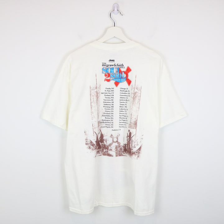 Vintage 2007 Tim McGraw &amp; Faith Hill Soul2Soul Tour Tee - L-NEWLIFE Clothing