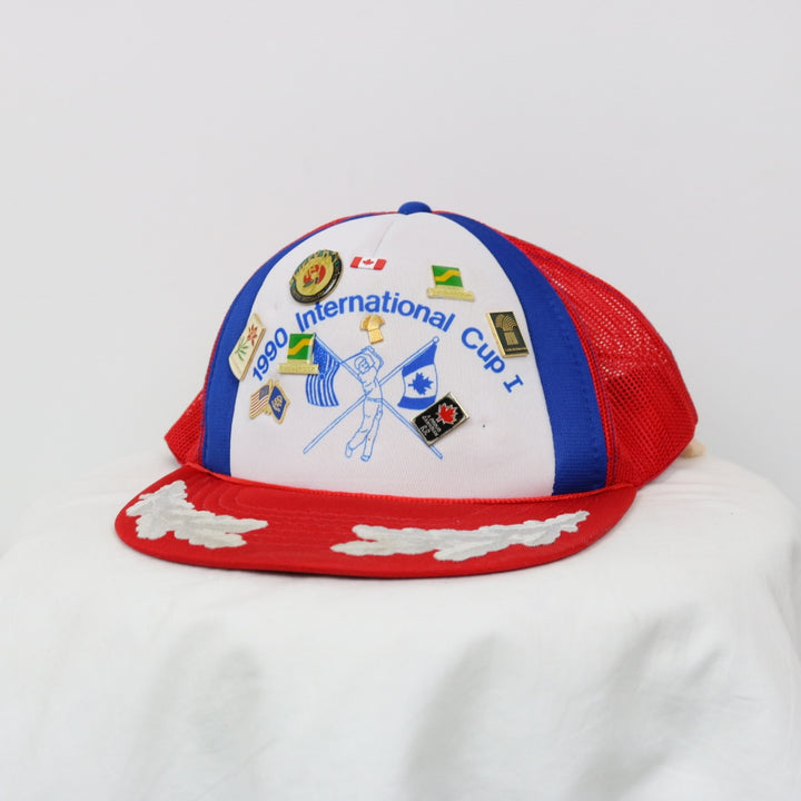 Vintage 1990 International Golf Cup Trucker Hat - OS-NEWLIFE Clothing