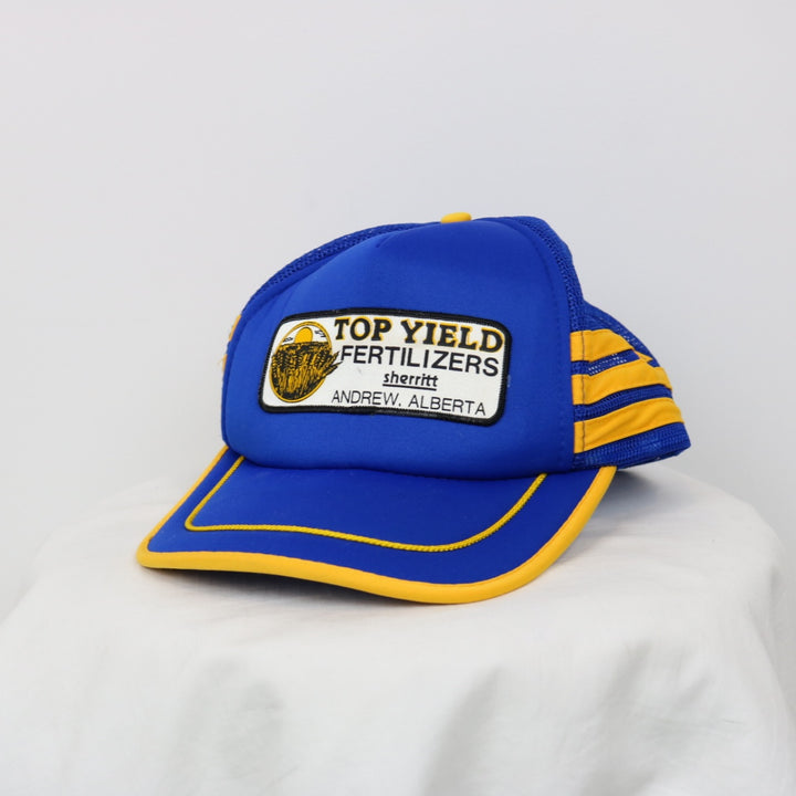 Vintage 80's Top Yield Fertilizer Trucker Hat - OS-NEWLIFE Clothing