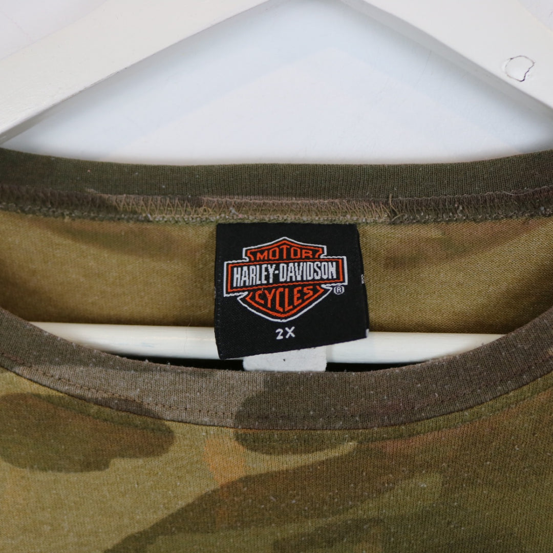 Vintage 2006 Harley Davidson Las Vegas Camo Tee - 3XL-NEWLIFE Clothing