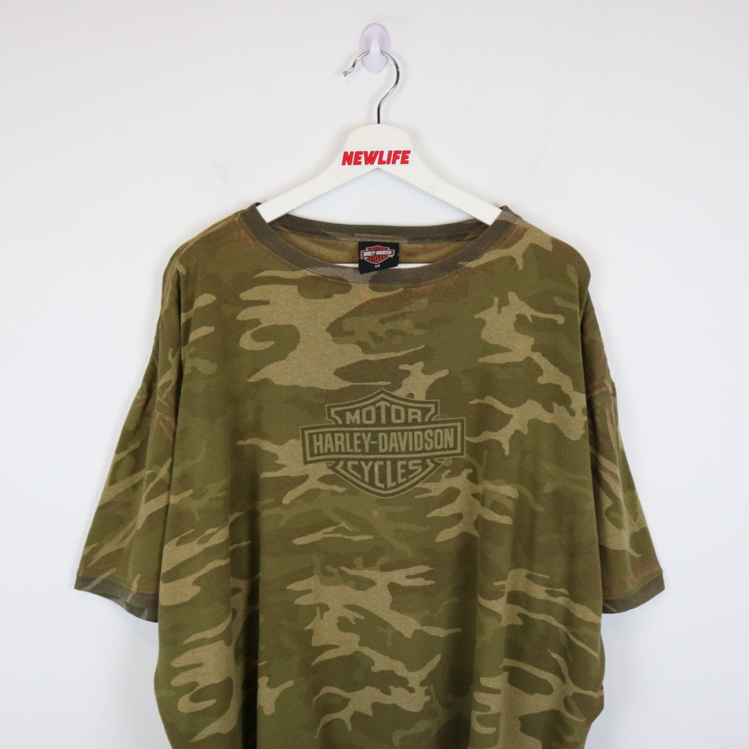 Vintage 2006 Harley Davidson Las Vegas Camo Tee - 3XL-NEWLIFE Clothing