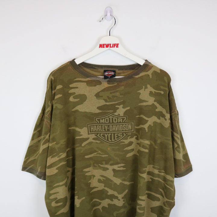 Vintage 2006 Harley Davidson Las Vegas Camo Tee - 3XL-NEWLIFE Clothing
