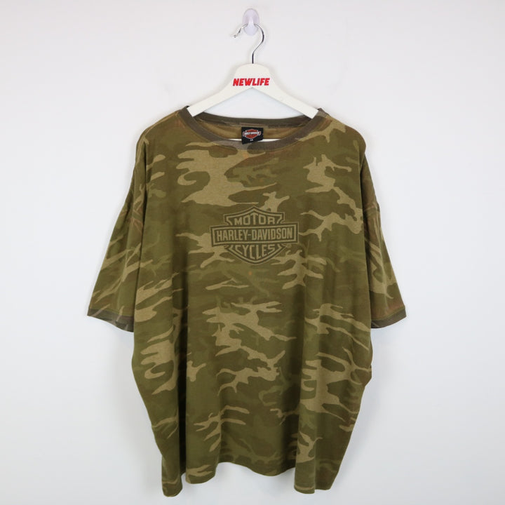Vintage 2006 Harley Davidson Las Vegas Camo Tee - 3XL-NEWLIFE Clothing