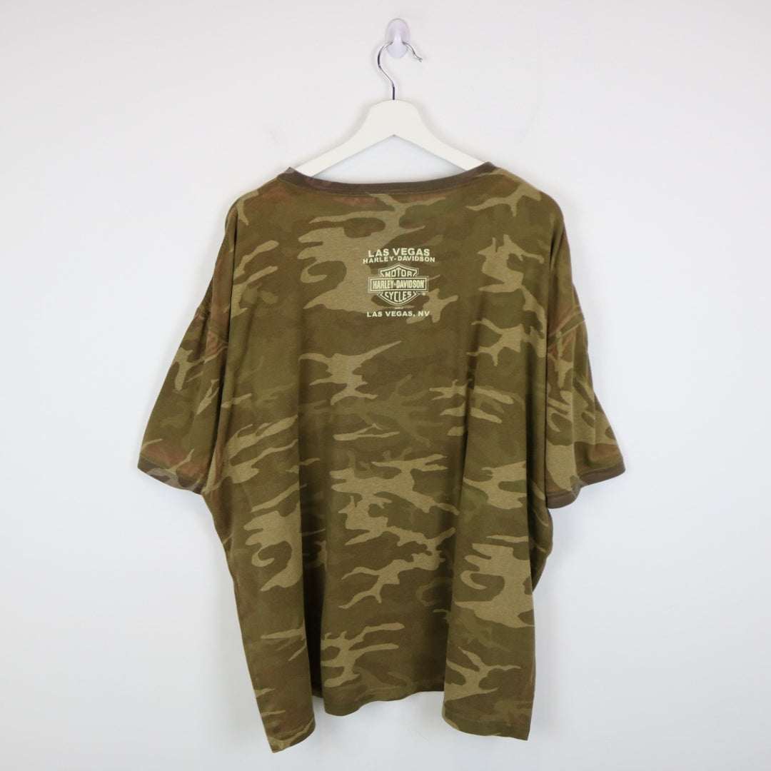 Vintage 2006 Harley Davidson Las Vegas Camo Tee - 3XL-NEWLIFE Clothing