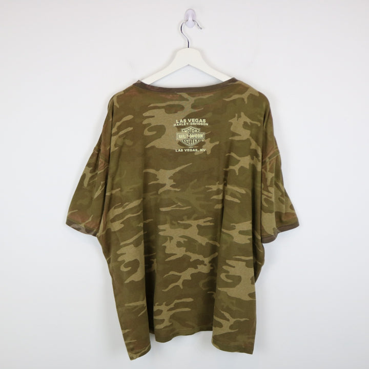 Vintage 2006 Harley Davidson Las Vegas Camo Tee - 3XL-NEWLIFE Clothing