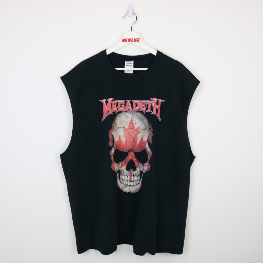 Vintage 00's Megadeth Canada Skull Tank Top - XXL-NEWLIFE Clothing