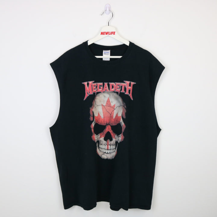 Vintage 00's Megadeth Canada Skull Tank Top - XXL-NEWLIFE Clothing