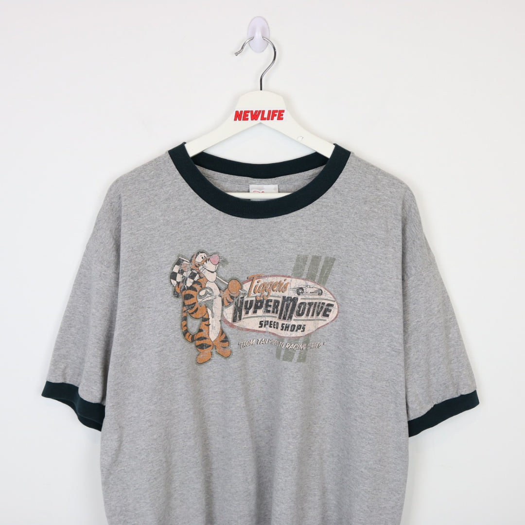 Vintage 90's Disney Tigger Racing Tee - XL-NEWLIFE Clothing