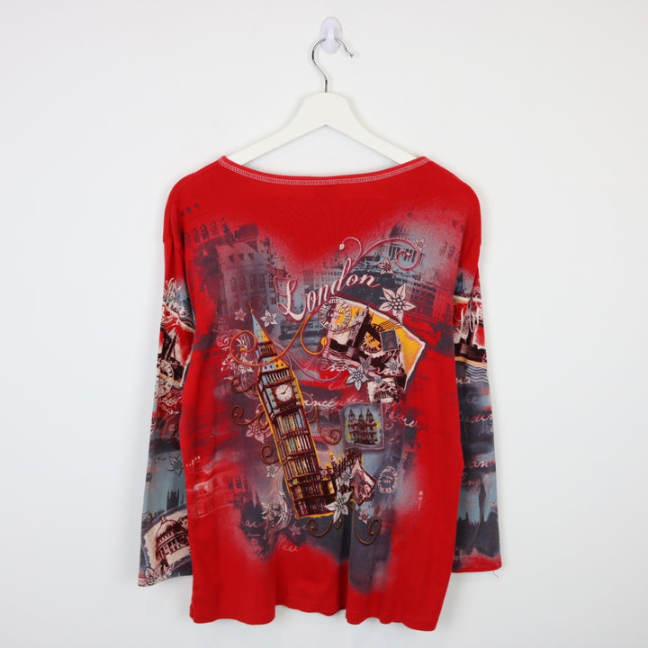 Vintage Y2K London England Long Sleeve Tee - L-NEWLIFE Clothing