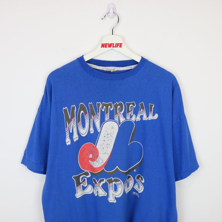 Vintage 1990 Montreal Expos Tee - XL-NEWLIFE Clothing