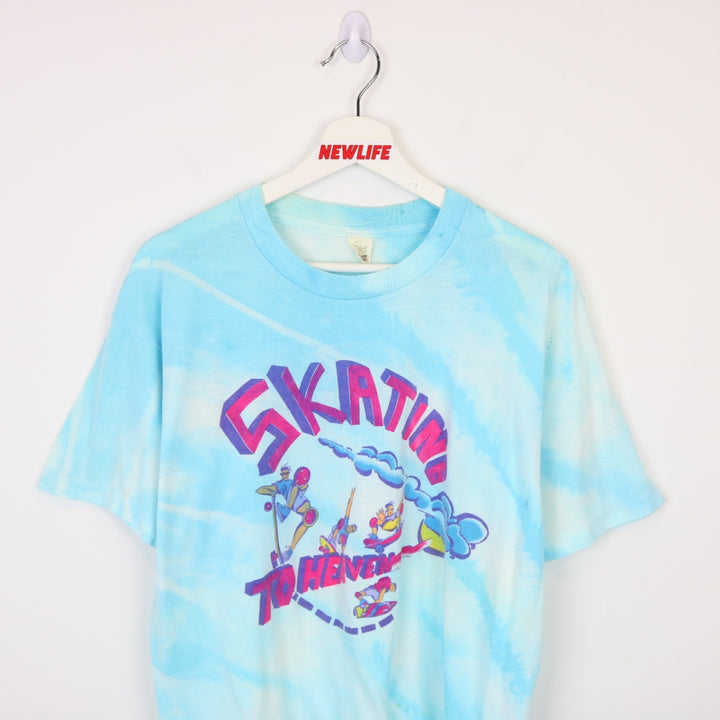 Vintage 80's Skating to Heaven Tee - M-NEWLIFE Clothing