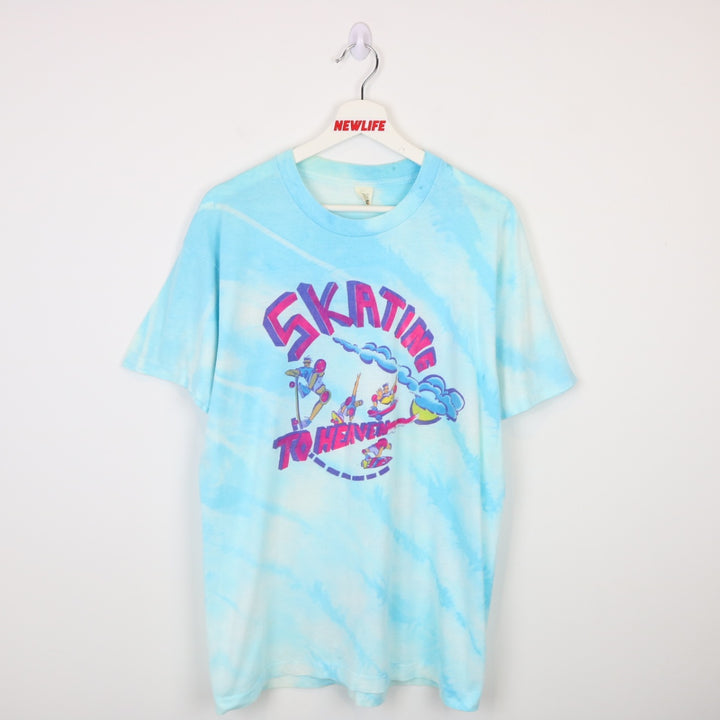 Vintage 80's Skating to Heaven Tee - M-NEWLIFE Clothing