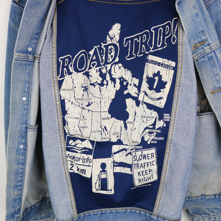 Vintage 2006 Chevrolet Road Trip Denim Jacket - XL-NEWLIFE Clothing