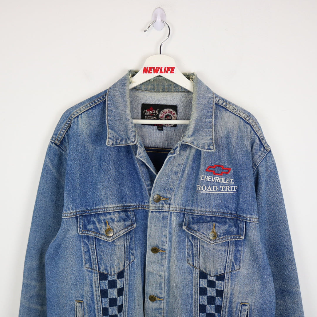 Vintage 2006 Chevrolet Road Trip Denim Jacket - XL-NEWLIFE Clothing