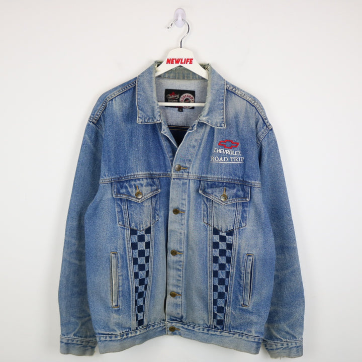 Vintage 2006 Chevrolet Road Trip Denim Jacket - XL-NEWLIFE Clothing