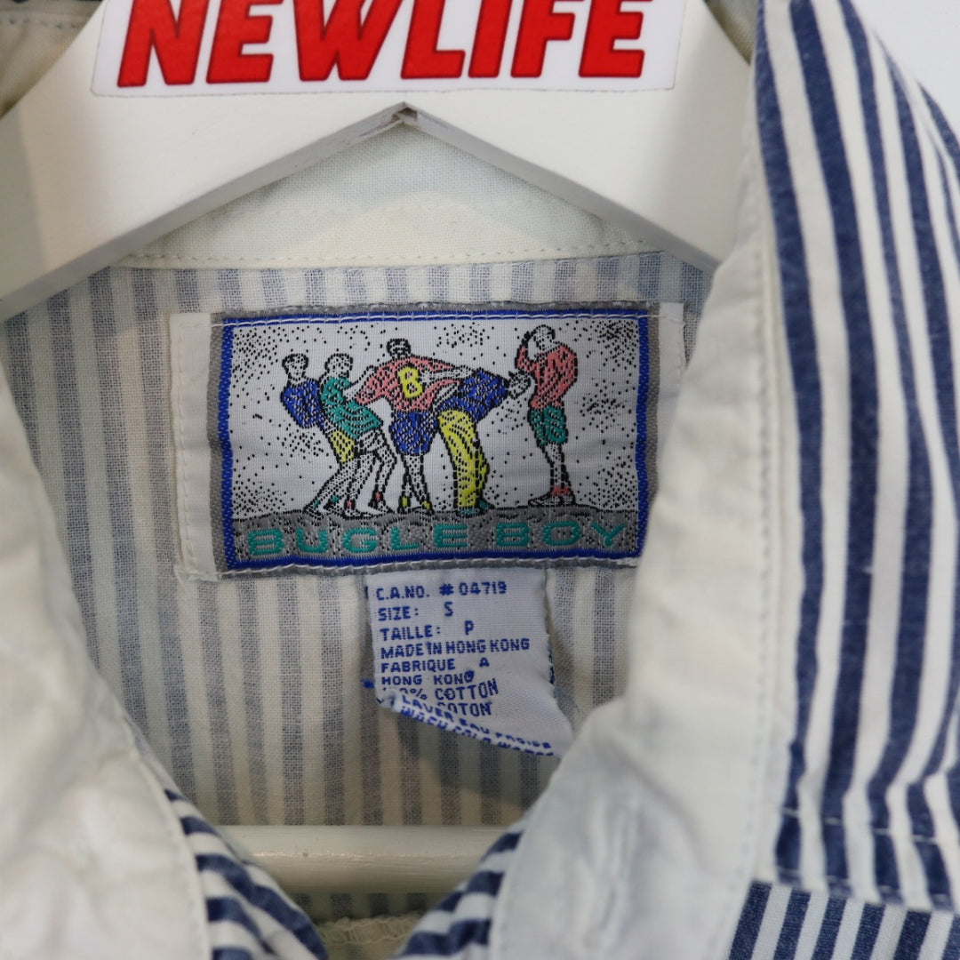 Vintage 80's Bugle Boy Short Sleeve Button Up - M-NEWLIFE Clothing