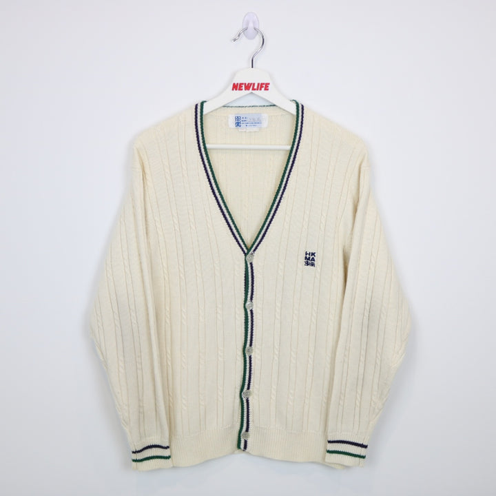 Vintage HKMA Knit Cardigan Sweater - S-NEWLIFE Clothing