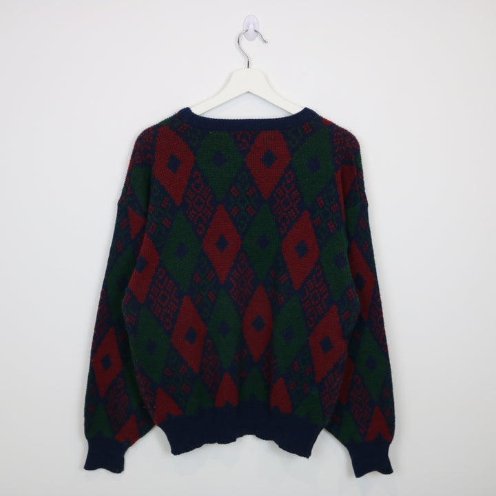 Vintage 80's Gioni Patterned Knit Sweater - M-NEWLIFE Clothing