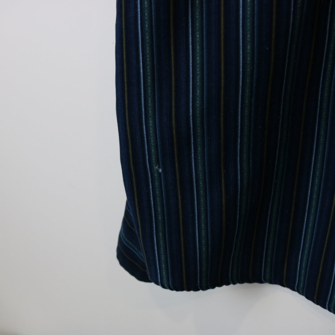 Vintage Point Zero Velvet Striped Button Up - L-NEWLIFE Clothing