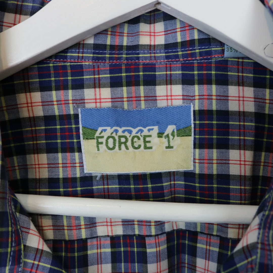 Vintage 90's Force 1 Plaid Button Up - XL-NEWLIFE Clothing