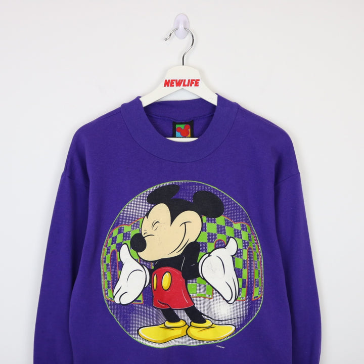 Vintage 90's Disney Mickey Mouse Crewneck - S-NEWLIFE Clothing