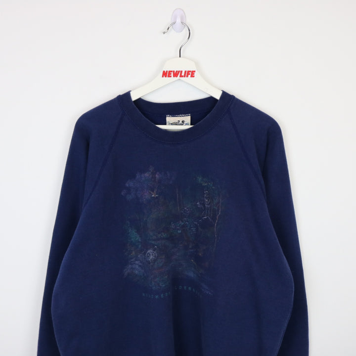 Vintage 90's Northern Wilderness Nature Crewneck - L-NEWLIFE Clothing