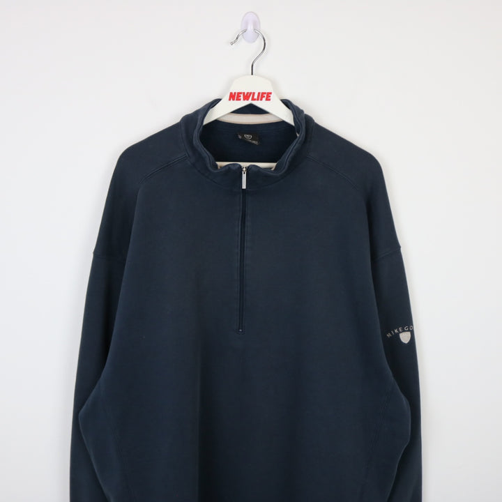 Vintage 00's Nike Golf Quarter Zip Sweater - XXL-NEWLIFE Clothing