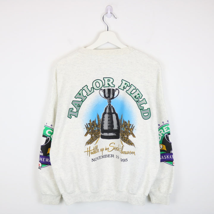 Vintage 1995 Regina Grey Cup Taylor Field CFL Crewneck - M-NEWLIFE Clothing