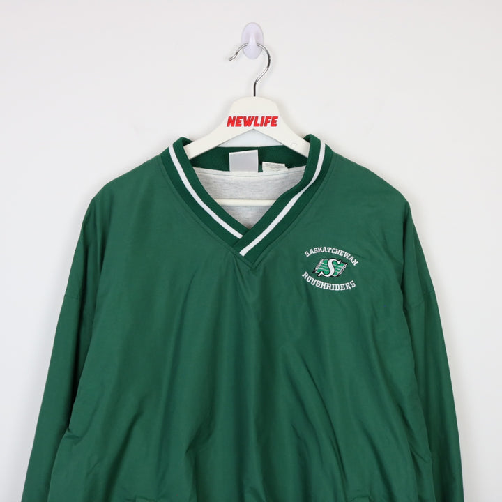 Vintage 90's Saskatchewan Roughriders Pullover Windbreaker - XL-NEWLIFE Clothing