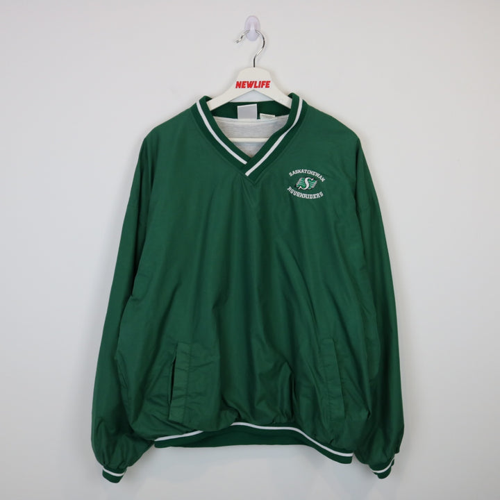 Vintage 90's Saskatchewan Roughriders Pullover Windbreaker - XL-NEWLIFE Clothing