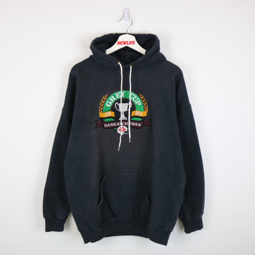 Vintage 1995 Regina Grey Cup CFL Hoodie - L-NEWLIFE Clothing