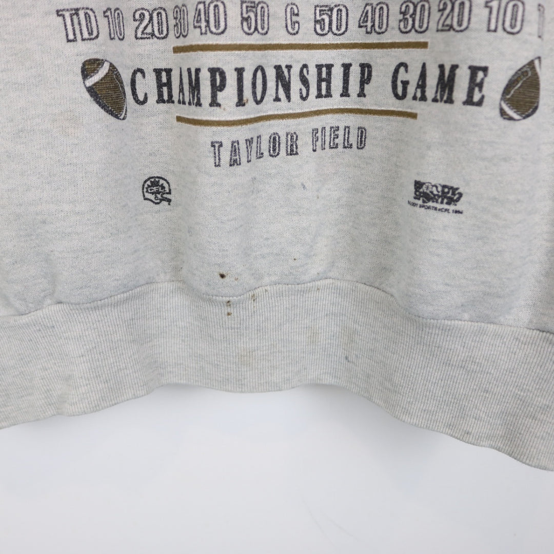 Vintage 1995 Grey Cup Regina Saskatchewan CFL Crewneck - L-NEWLIFE Clothing