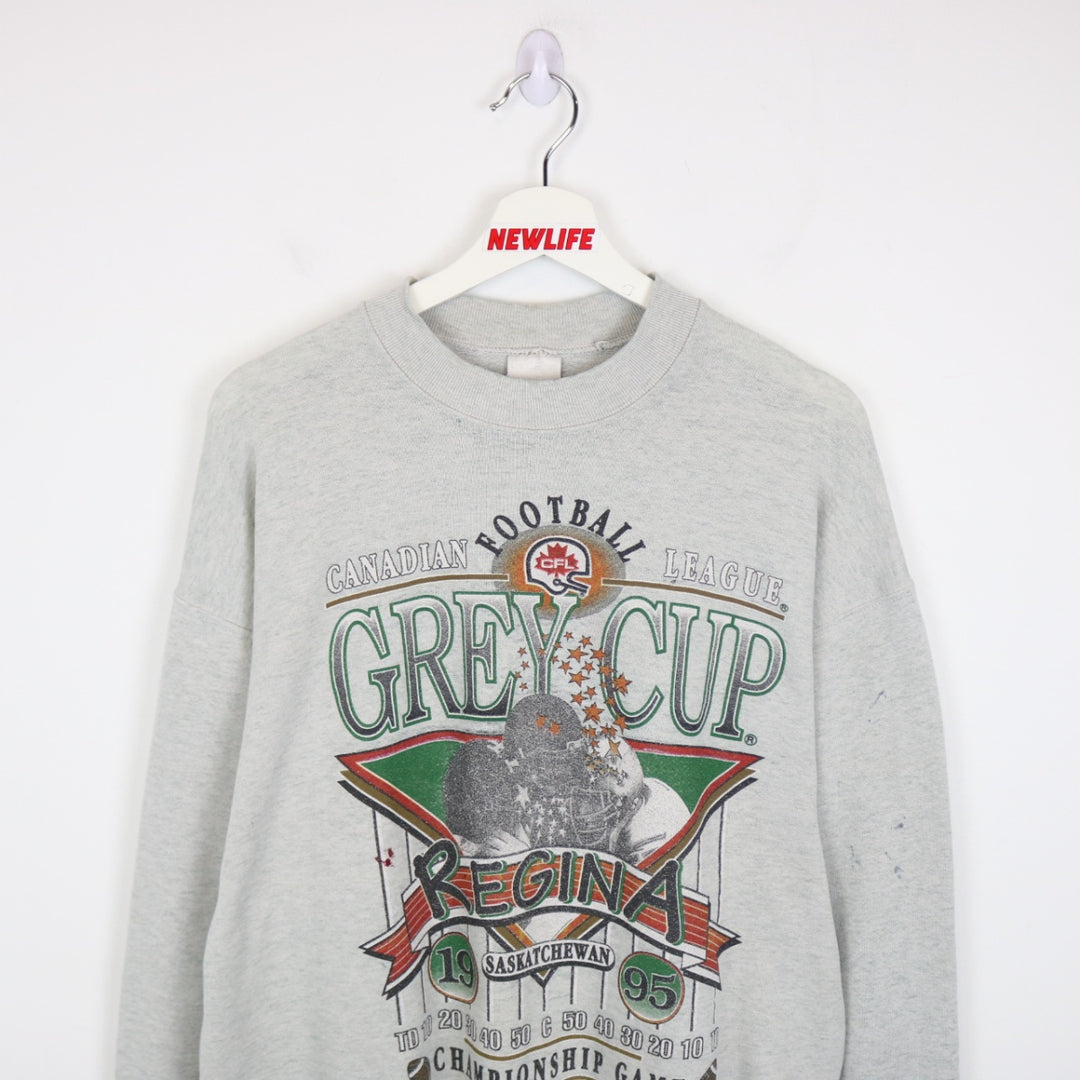 Vintage 1995 Grey Cup Regina Saskatchewan CFL Crewneck - L-NEWLIFE Clothing