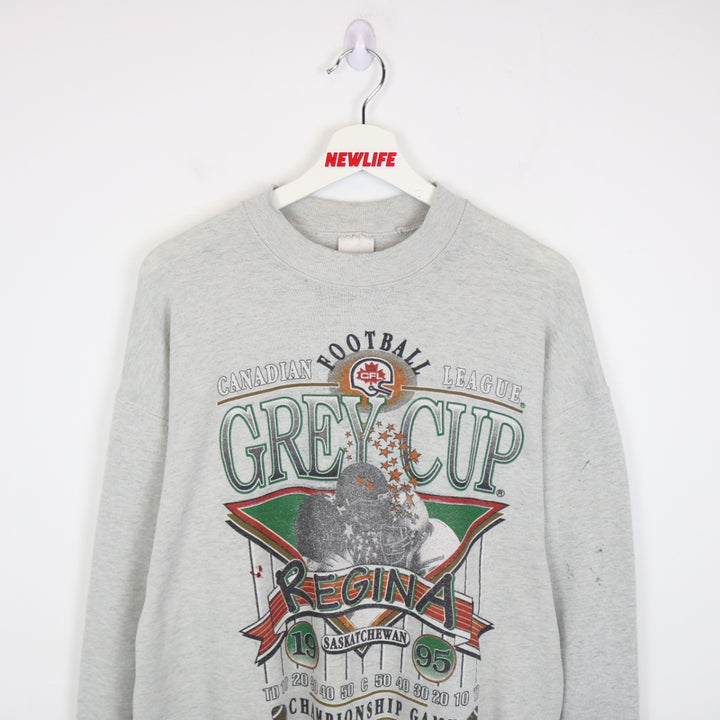 Vintage 1995 Grey Cup Regina Saskatchewan CFL Crewneck - L-NEWLIFE Clothing