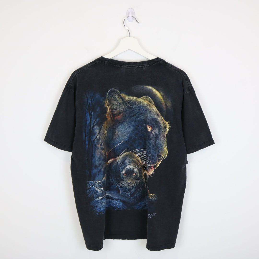 Y2K Black Panther Nature Tee - L-NEWLIFE Clothing