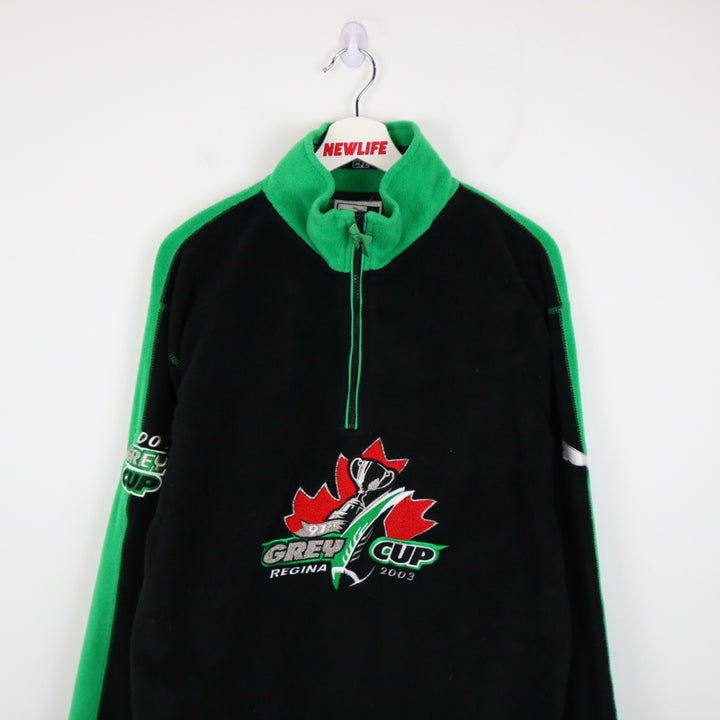 Vintage 2003 Regina Grey Cup CFL Puma Quarter Zip Sweater - M-NEWLIFE Clothing