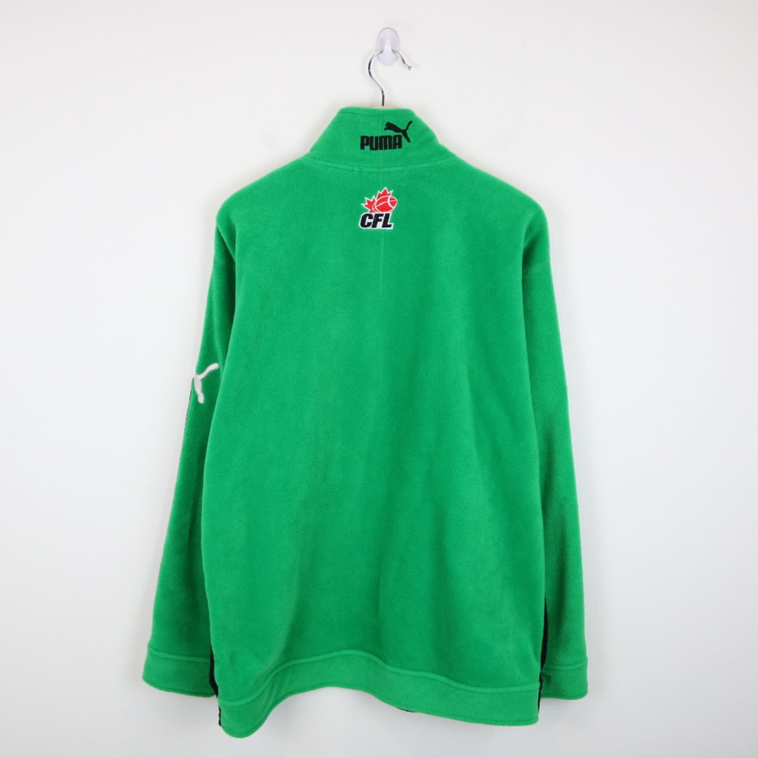 Vintage 2003 Regina Grey Cup CFL Puma Quarter Zip Sweater - M-NEWLIFE Clothing