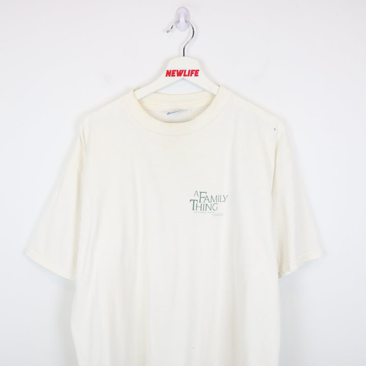 Vintage 1996 A Family Thing Movie Promo Tee - XL-NEWLIFE Clothing