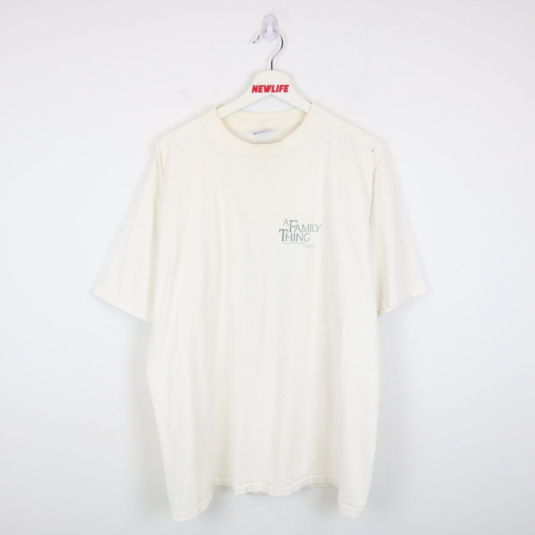 Vintage 1996 A Family Thing Movie Promo Tee - XL-NEWLIFE Clothing