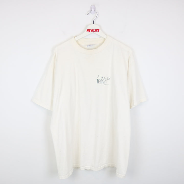 Vintage 1996 A Family Thing Movie Promo Tee - XL-NEWLIFE Clothing
