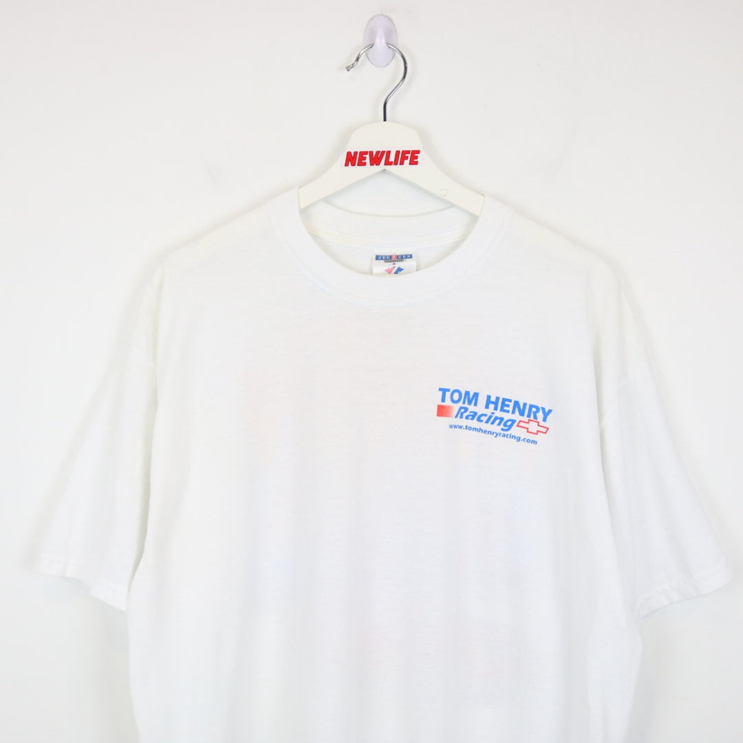 Vintage 2004 Tom Henry Chevy Racing Tee - L-NEWLIFE Clothing