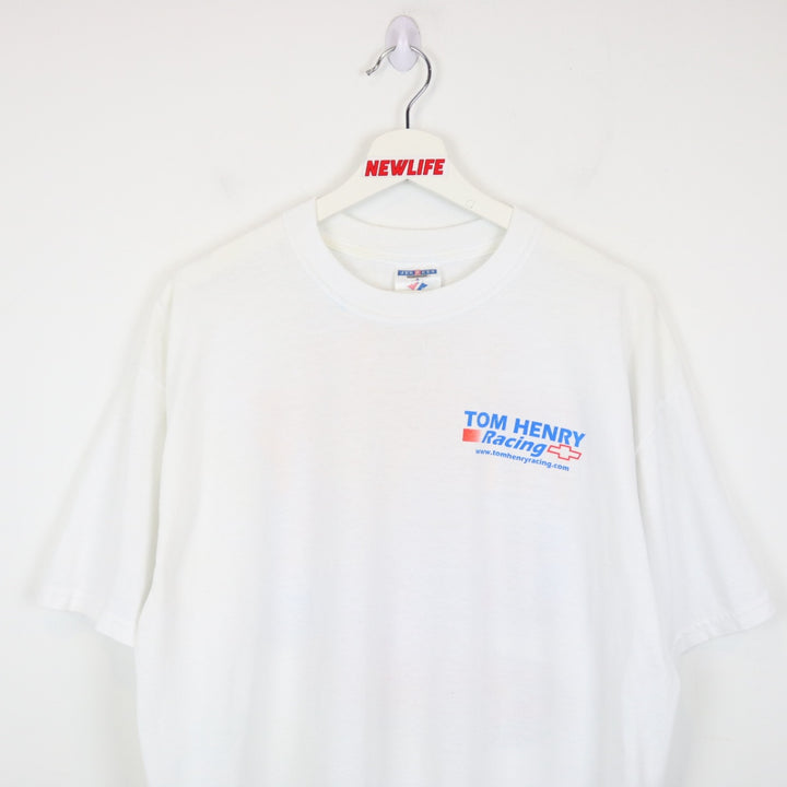Vintage 2004 Tom Henry Chevy Racing Tee - L-NEWLIFE Clothing