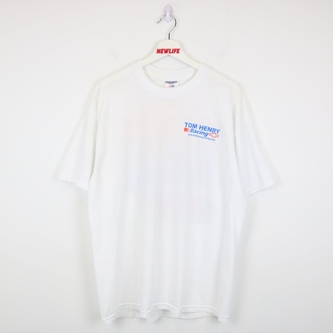 Vintage 2004 Tom Henry Chevy Racing Tee - L-NEWLIFE Clothing