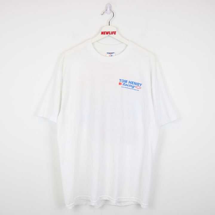 Vintage 2004 Tom Henry Chevy Racing Tee - L-NEWLIFE Clothing