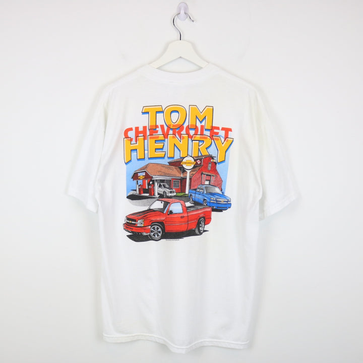 Vintage 2004 Tom Henry Chevy Racing Tee - L-NEWLIFE Clothing