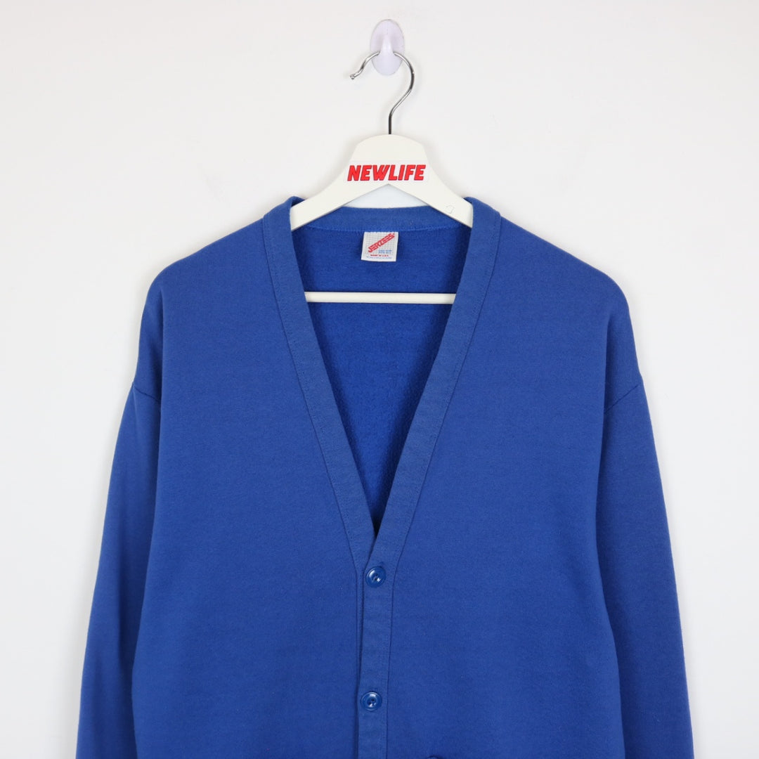 Vintage 90's Jerzees Blank Cardigan - M-NEWLIFE Clothing
