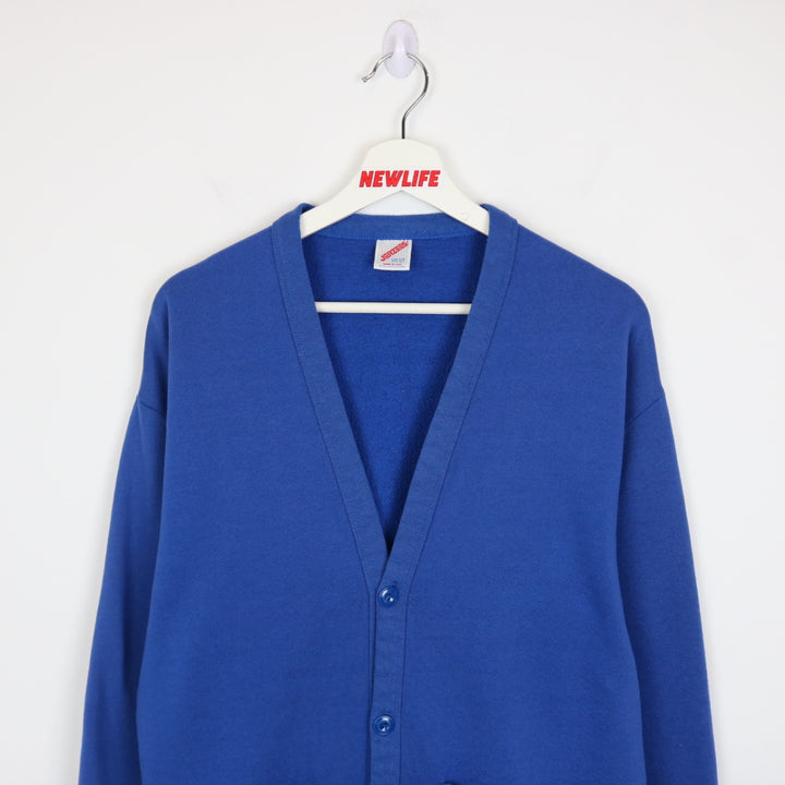 Vintage 90's Jerzees Blank Cardigan - M-NEWLIFE Clothing